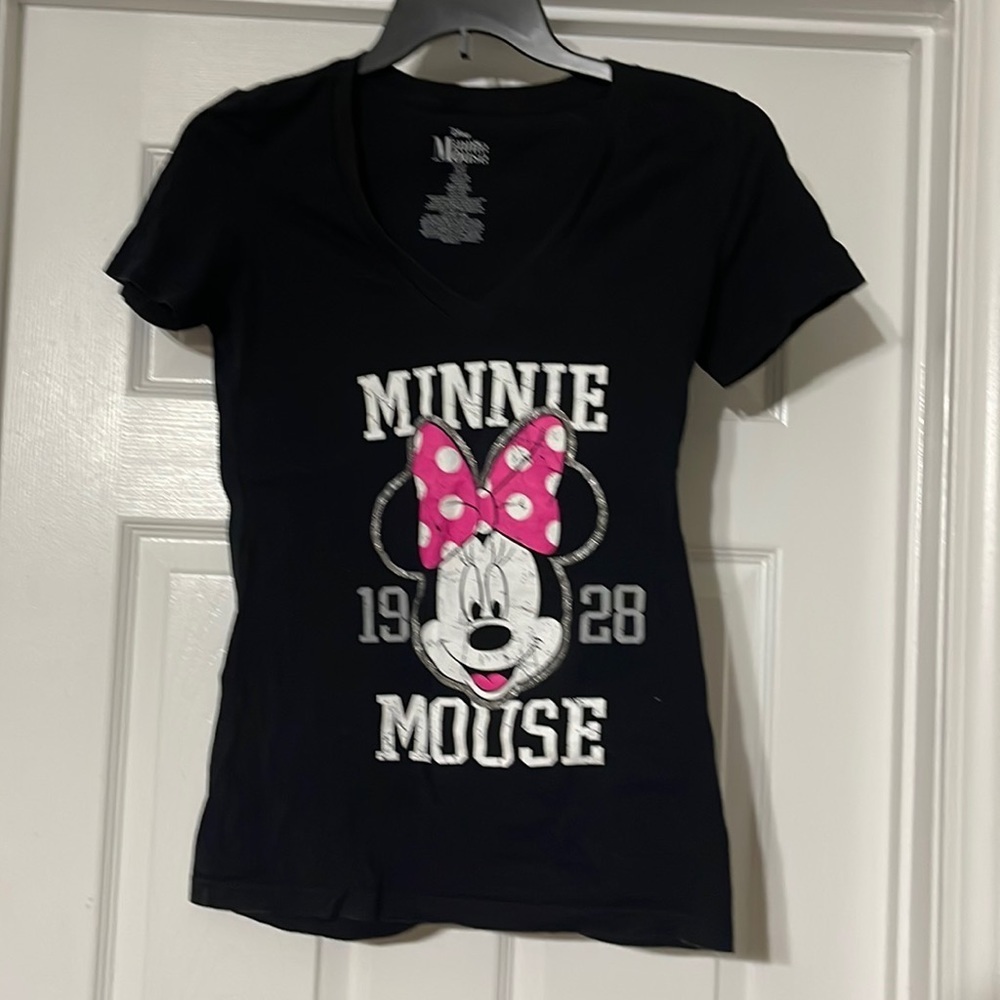 Jrs Minnie Mouse vneck tshirt XL